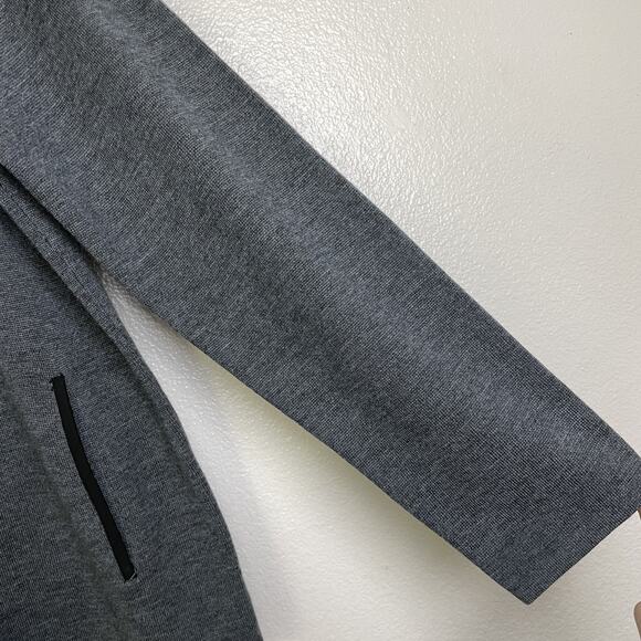 Theory Jacket Mens XL Gray Black Thadd D P Soft Luster Plus Full Zip Wool Blend - Picture 6 of 10